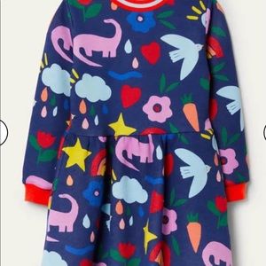 NWT Mini Boden Dino Dress 11-12Y